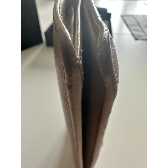 Chanel Wallet Purse Bifold Coco Button Beige - Picture 9 of 16